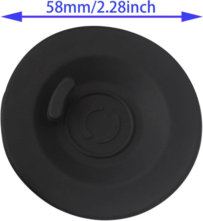 2PCS Espresso Backflush Disc 58mm Silicone Coffee Machine Accessories Black Espresso Machine Cleaning Kit for Espresso Machine