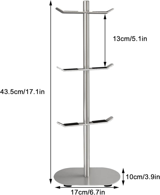 Mug Holder Tree, Coffee Cup Holder with 6 Hooks, Coffee Mug Rack, Metal Mug Tree for Counter, Mug Holder Stand Coffee Mug Hanger(Brushed Nickel)
