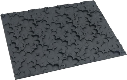 mostsom Silicone Lace Cake Mold Flower Impression Mat for Baking, Non-Stick Flexible Silicone Decorating Mat for Cakes, Cookies, Pastry, Chocolate, Fondant - Dishwasher Safe (E_ Flower)