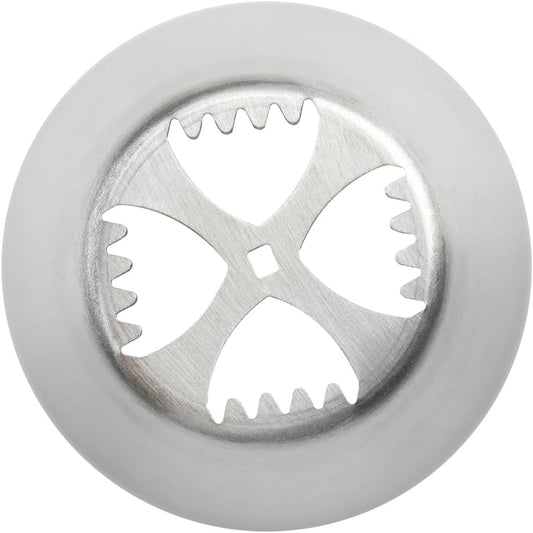 Restaurantware-Russian Piping Tip, 1 Tulip Cake Decor Piping Tip - #4, Corrosion-Resistant, Stainless Steel Decorating Tip For Frosting, Dishwashable, Decorate Cupcakes, Cakes, or Cookies