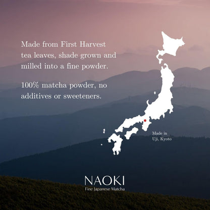 Naoki Matcha Superior Ceremonial Blend – Authentic Japanese First Harvest Ceremonial Grade Matcha Green Tea Powder from Uji, Kyoto (50g / 1.75oz)