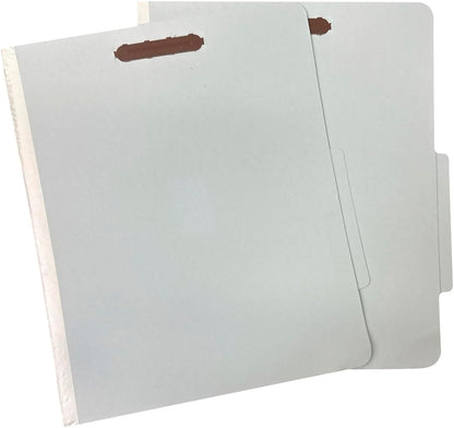 Amazon Basics Sturdy 10-Pack Letter Size Pressboard Classification File Folders with Fasteners, Dividers, 2” Expansion, 11.97 x 10.55 inch, Green
