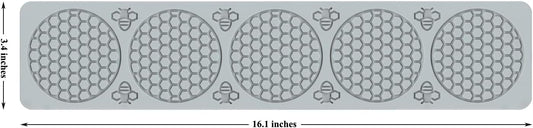 Bee Silicone Mold Honeycomb,Embossing Lace Fondant Mold and Bee Lace Fondant Molds for Cake Decorating