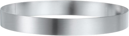 HARFINGTON Round Cake Ring 5.9 x 1 Inch Seamless Stainless Steel Pastry Mousse Dessert Ring Mirror Coating for Baking Cooking English Muffins Crumpet Making Tool