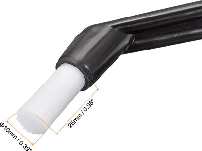 MECCANIXITY Coffee Machine Brush, 5.39" Length Nylon Head Black for Cleaning Espresso Machines, Grinders Pack of 2