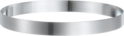 HARFINGTON Round Cake Ring 7.48 x 1 Inch Seamless Stainless Steel Pastry Mousse Dessert Ring Mirror Coating for Baking Cooking English Muffins Crumpet Making Tool