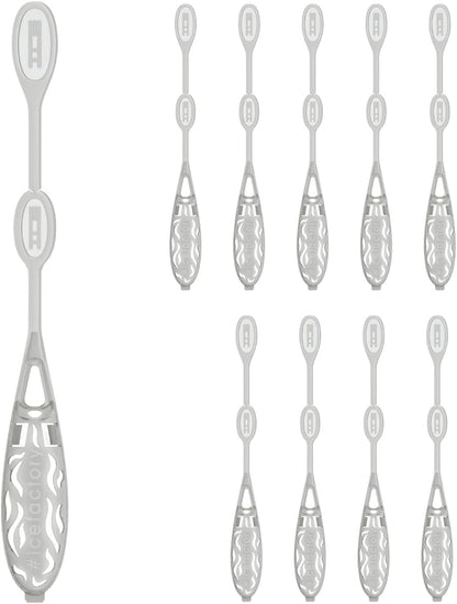 Icicle Cocktail Stirrer, Dry Ice Swizzle Sticks for Smokey Cocktails, Drinks, and Coffee, Glows In The Dark, (Use with Dry Ice), 10 Pack