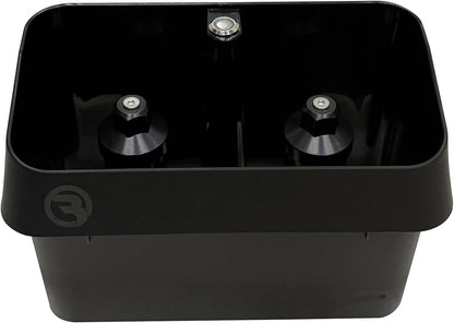 Electric Portafilter Cleaning Machine for 58mm - Knock Box Coffee Cleaner for Commercial & Home (Silver)
