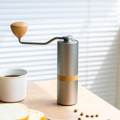 Manual Coffee Grinder Adjustable Setting，Portable Manual Grinder Conical Ceramic Burr Stainless Steel,Capacity 30g