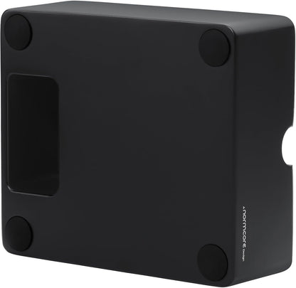 Normcore Compact Espresso Knock Box, Metal Coffee Knock Box, Heavy-Duty Knockbox, Anodized Aluminum, Espresso Accessories for Coffee Grounds, Black