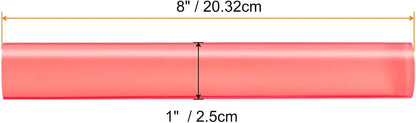 HARFINGTON Acrylic Clay Roller 8 Inch x 1 Inch Solid Non-Stick Plastic Round Tube Roller Polymer Clay Rod Fondant Rolling Pin for Shaping, Sculpting, Modeling DIY Crafts, Pink