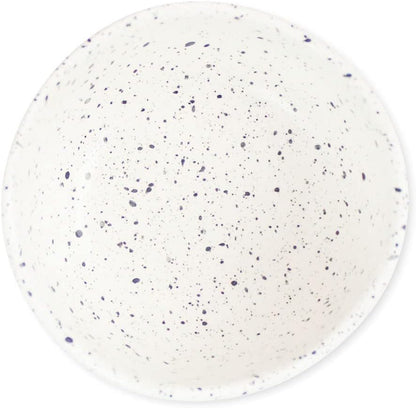 roro Ceramic Stoneware Handmade Bowl Set (Dipping Bowls x 4, White Matte Speckled)