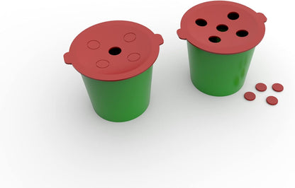 Reusable K Cup (6 JavaJigs; 180 Filters) 2.0 compatible - Our refillable K Cup for Keurig uses pressure to brew a flavorful, healthy, cost effective, and eco-friendly cup of coffee MADE IN USA