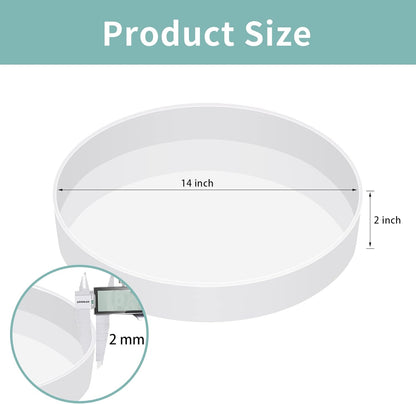 Extra Large Resin Table Mold 14 Inch Round Silicone Epoxy Resin Molds for River Table, DIY Crafts,Cutting Board, Desktop Decoration