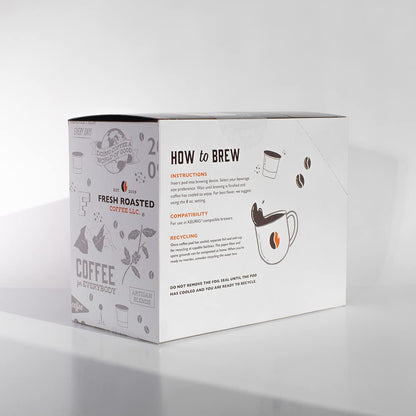 Fresh Roasted Coffee, Blackbeard's Revenge, Medium Roast, 72 Pods for K Cup Brewers