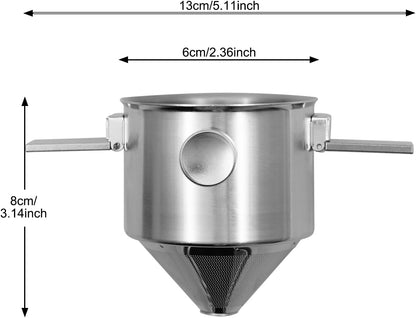 Collapsible Coffee Filter-Stainless Steel Camping Coffee Filter-Reusable Paperless Coffee Filter Canister Coffee Dripper-Coffee Filter Holder for Carrying Around While Camping