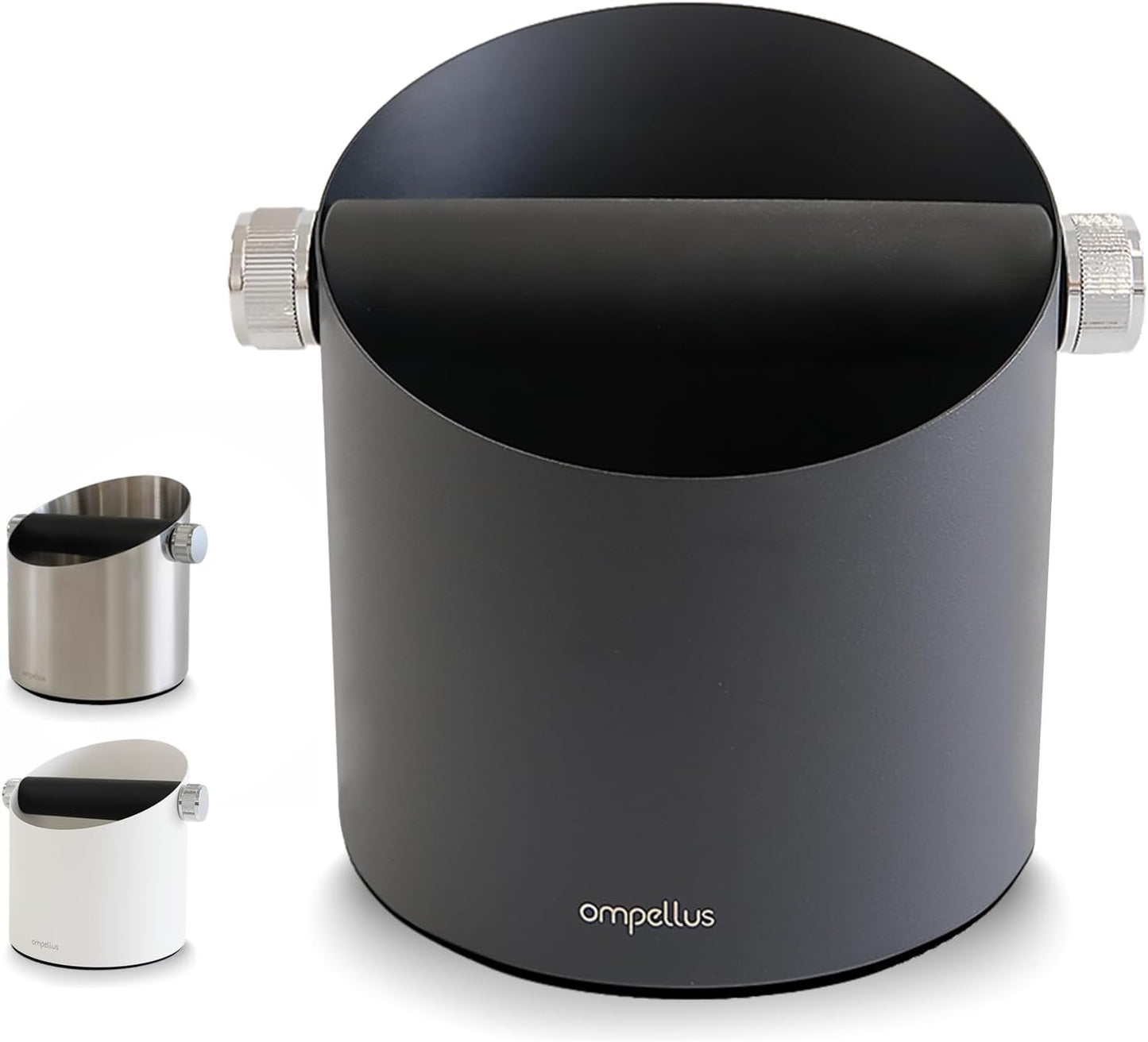 Espresso Knock Box, Large Capacity & Non-Slip Base Coffee Knock Box, Barista Tools, Espresso Machine Accessories (Black)