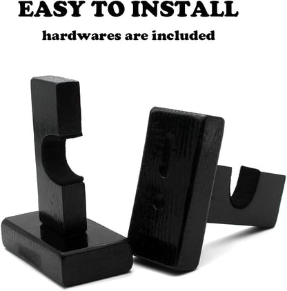 Bijun Hockey Stick Wall Mount, Hockey Puck Display Case, Horizontal Hockey Stick Hanger Holder, Hockey Stick Horizontal Rack