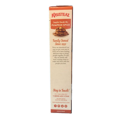 Krusteaz Baking Mix, Pumpkin Spice Complete Pancake Mix, Light & Fluffy, Made with Real Pumpkin & No Artificial Flavors or Preservatives, 16 OZ Box (Pack of 2)
