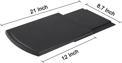 Bruvoalon Kitchen Appliance Sliding Tray, Slider for Coffee Pot, Coffee Maker, Toaster, KitchenAid Mixer, Blenders and Air Fryer, Coutertop with Rolling Wheels (2 Pack)