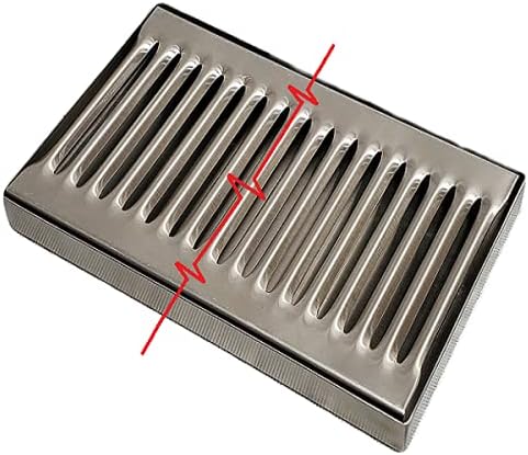 Rattleware Medium-Duty Aluminum Drip Tray 8″×5″×0.75″ with Removable Grate – Durable Beverage & Espresso Equipment Protection for Cafe, Bar, or Home Coffee Stations