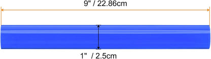 HARFINGTON Acrylic Clay Roller 9 Inch x 1 Inch Solid Non-Stick Plastic Round Tube Roller Polymer Clay Rod Fondant Rolling Pin for Shaping, Sculpting, Modeling DIY Crafts, Blue