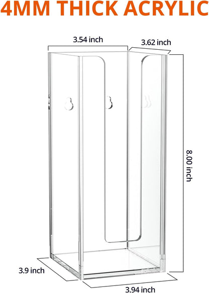 Richboom Acrylic Coffee Cup and Lid Storage Organizer Holder, 1 Compartment, Clear