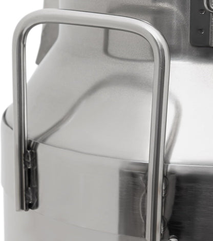 0.03 inchThickened Stainless Steel Milk Can Large Liquid Container Storage,Stainless Steel Milk Bucket With Sealing Lid and Carry Handle,for Wine, Oil Storage Transport (10L/ 2.6 Gal)
