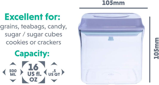 Bop Top | Airtight Meal Prep Containers with Lids | Food Storage Container Sets | Snack and Overnight Oats Fridge Organizer | Pantry and Kitchen Organization