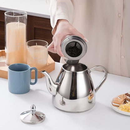 SANQIAHOME Stainless Steel Teapot with Infuser 1200ml