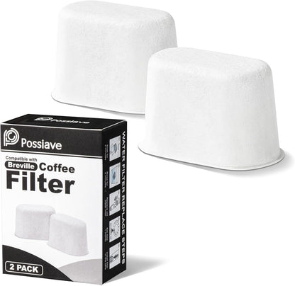2-Pack Charcoal Breville Filters for Espresso Machines, Breville Espresso Machine Water Filter Replacements