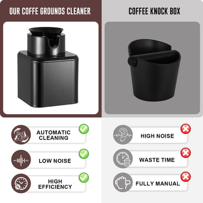 NUETRAL NS300 Electric Portafilter Cleaner-Automatic Coffee Grounds Cleaning Machine-Knock box for Espresso coffee-Espresso Puck Sucker-Innovative Espresso Machine Accessories(Embedded)