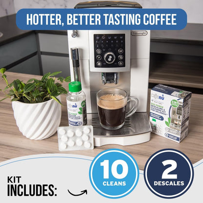 Caffenu Cleaning & Descaling Kit Compatible with DeLonghi Coffee Machines