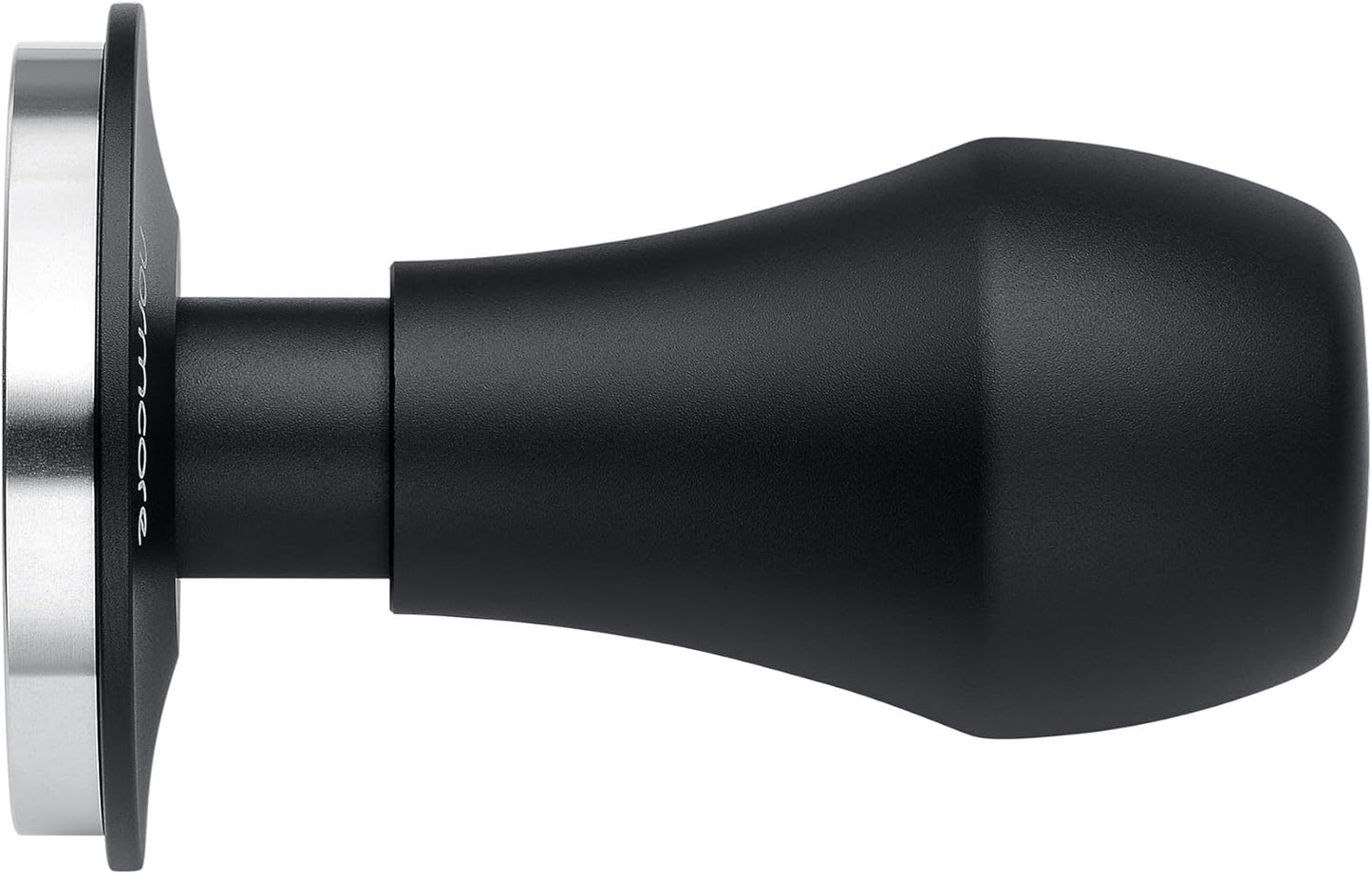 Normcore 57mm Coffee Tamper V4.1 with Click Sound Feedback, Spring Loaded Tamper With Stainless Steel Flat Base, Compatible with Lelit Anna Portafilter, Black