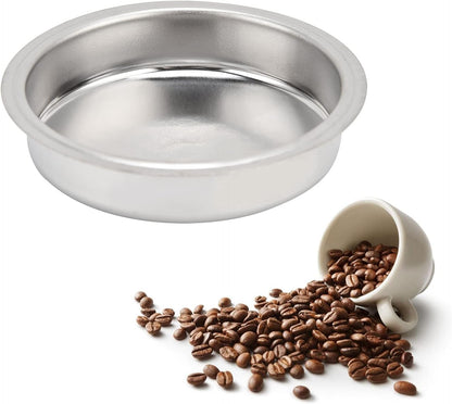 Coffee Machine Inserts, 51mm Stainless Steel Back Flush Insert Metal Blind Filter Coffee Blind Filter for Espresso Machine