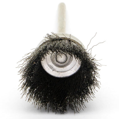 20PCS Wire Brushes - Metal Rust Removal, Polishing, Cleaning - 25mm Diameter, 3mm Shaft - Removes Burrs, Dust, and Oxide Layer - Handles Rough Surfaces - Designed for Industrial and DIY Enthusiasts
