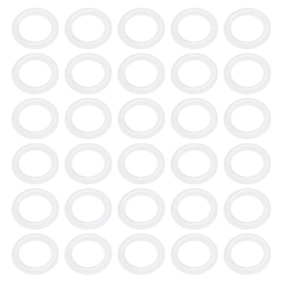 [30 Pcs] Silicone O-Rings White 8mm OD 5mm ID 1.5mm Width, Metric VMQ Sealing Gasket for Cup Lids, Coffee Maker, Brewing Fitting, Washer, Filter, Pump, Plumbing, Hose, Gauge, Auto, Machine