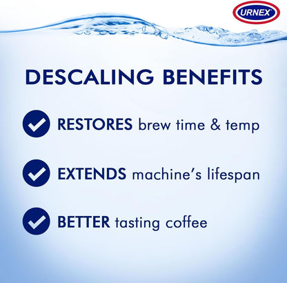 Urnex Dezcal Activated Scale Remover - 7 oz - For Use on Commercial Boilers and Heating Elements of Coffee and Espresso Equipment