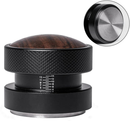 Espresso Tamper for 53mm Coffee Tamper with Spring Loaded Tamper,WDT Tool with Clear Memory Scale,Stainless Steel Tamper for Espresso Machine Accessories,for Home,Office & Coffee Bar