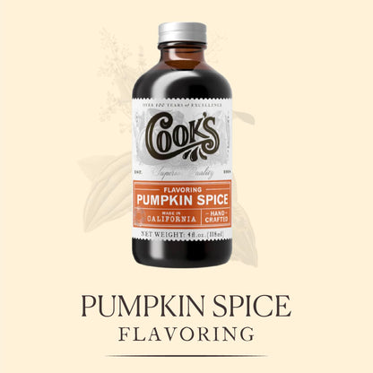 Cook's, Pumpkin Spice Flavoring, for Baking, Cookies, Beverages, Cakes, Breads, 4 oz
