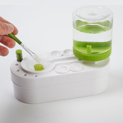 2025 Upgraded Paint Brush Cleaner Brush Rinser Water Circulation(Pre Assembled), Watercolor/Oil and Water-Based Paint Brush Cleaner Tool, Gift for Adults Artist Beginners