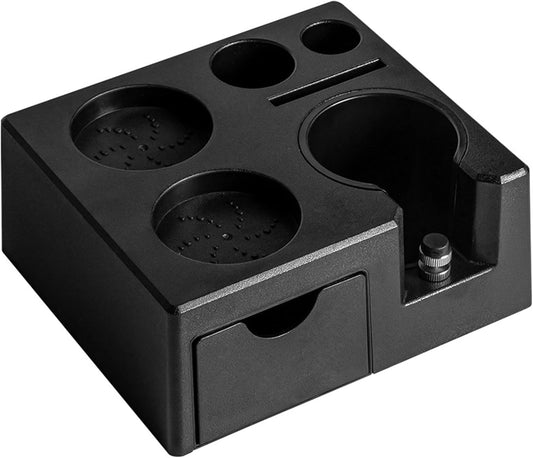 Espresso Tamper Station,Tamping Station Plastic Coffee Tamper Stand, Portafilter Holder for 51mm54mm58mm Espresso Machine Accessories