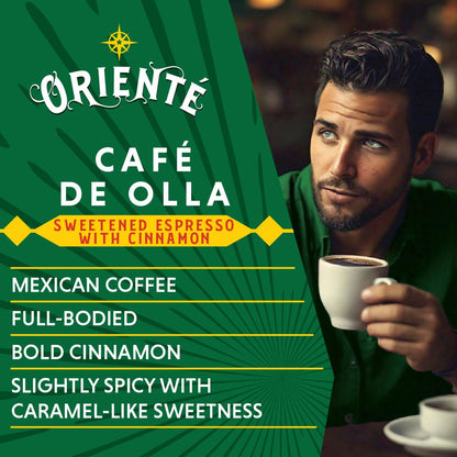 Oriente Dark Roast Instant Coffee, 20 ct, Sweetened Espresso – 100% Arabica Coffee, Instant Hot or Iced Coffee - Just add water
