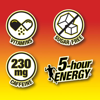 5-Hour Energy Extra Strength Shots Variety Pack, 30 Count (1.93 fl oz) - Extra Strength Berry, Tidal Twist, Strawberry Banana Flavors