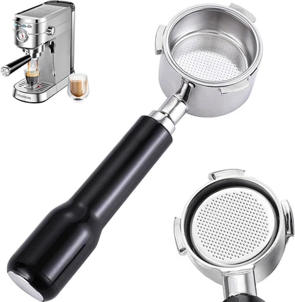 51mm Bottomless Portafilter Compatible for CASABREWS Espresso Machine CM5418, 3700 Series, Mr. Coffee Espresso and Cappuccino Machine, with Stainless Steel Double Shot Capacity Cup Filter Basket