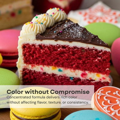 Chefmaster Fuschsia Liqua-Gel® Food Coloring | Vibrant Color | Professional-Grade Dye for Icing, Frosting, Fondant | Baking & Decorating | Fade-Resistant | Easy-to-Use | Made in USA | 2.3 oz