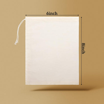 Boao 50 Pcs Cheese Cloth Tea Bags 6 x 8 inch for Straining Reusable Tea Filter Loose Empty Soup Spice Bags for Cooking Cold Brew Coffee Muslin Strainer