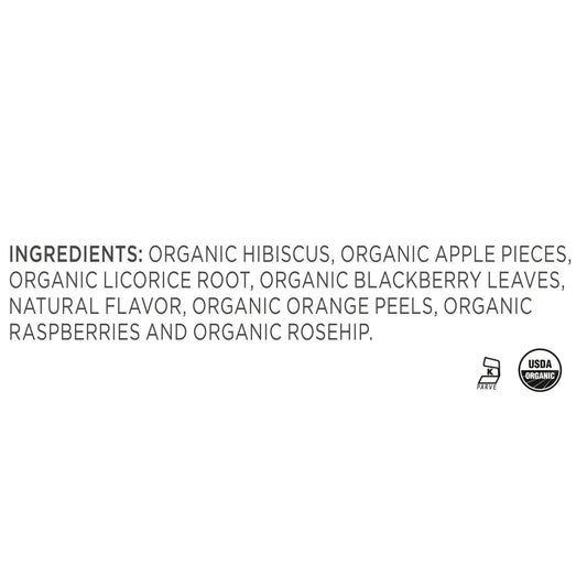 Tea Forte Wildberry Hibiscus Premium Organic Loose Leaf Caffeine-Free Herbal Tea Blend Canister, Makes 35-50 Cups