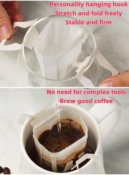 Coffee Filter Bag，Coffee Tea Bag，Drip Bag Coffee ，Suitable for Single Cup, Office, and Outdoor Use With Ease (50)