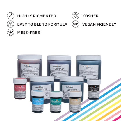 Chefmaster Rose Pink Gel Food Coloring | Vibrant Color | Professional-Grade Dye for Icing, Frosting, Fondant | Baking & Decorating | Fade-Resistant | Easy-to-Use | Made in USA | 1 oz